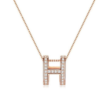 Wholesale Couples Jewelry Rhinestone Double Circular Pendant Necklace